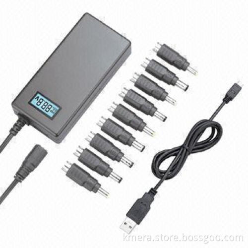 Classic Universal Laptop AC Adapter, Charge for Netbooks with LCD Display, ABS + PC Materials